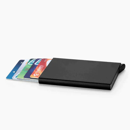 Slim Aluminum Card Wallet RFID Pop-up Push Button