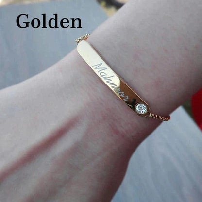 Adjustable Name Bracelet For Girls
